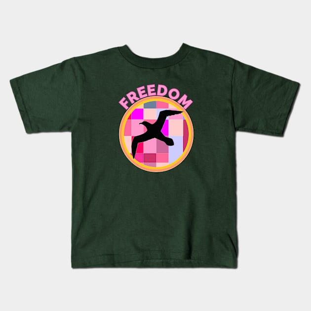 freedom Kids T-Shirt by Carolina Cabreira